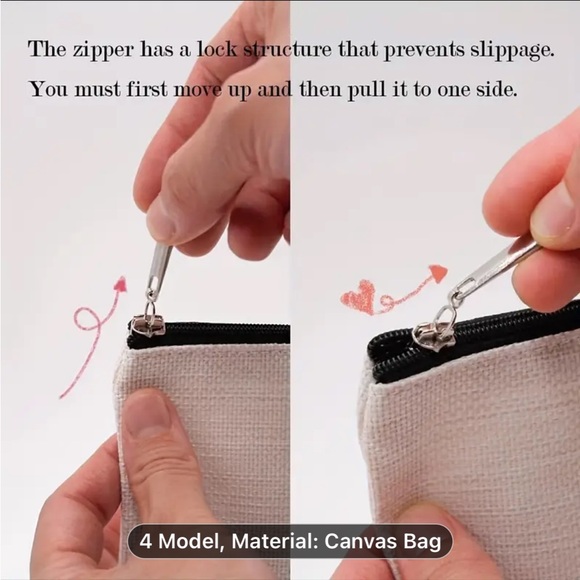 Swifty Fan Canvas Makeup Bag Zipper Pouch, Canvas Travel Bag w/Makeup - Picture 11 of 12